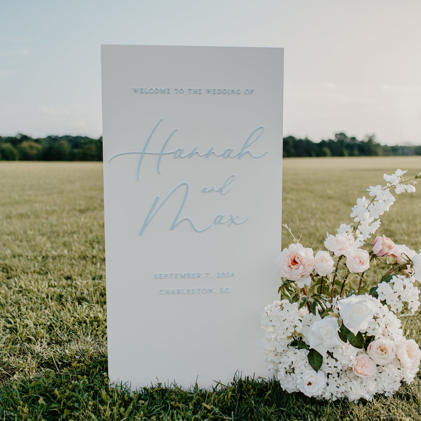 Large Custom Wedding and Event Signage- Arch or Rectangle