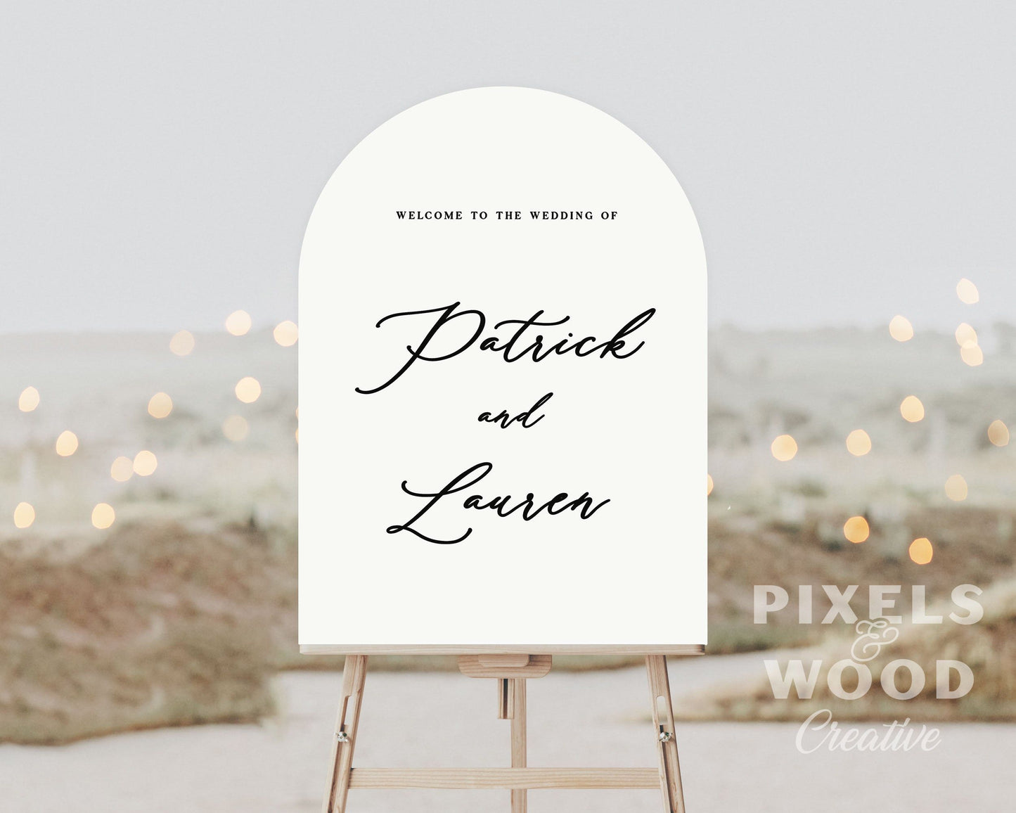 Acrylic Arch Wedding Sign