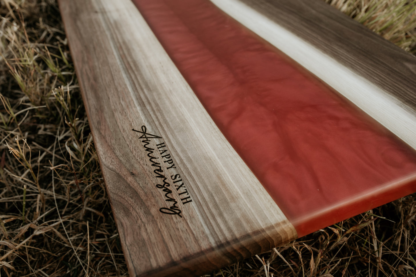 Large Red Walnut Charcuterie Board