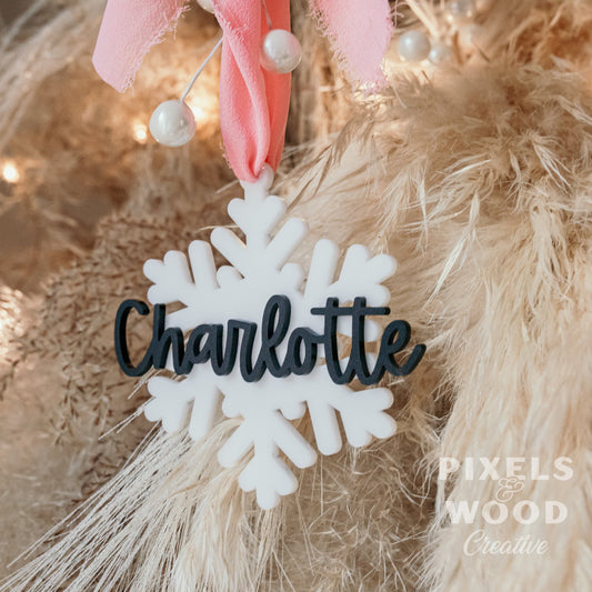 Snowflake Personalized Ornament