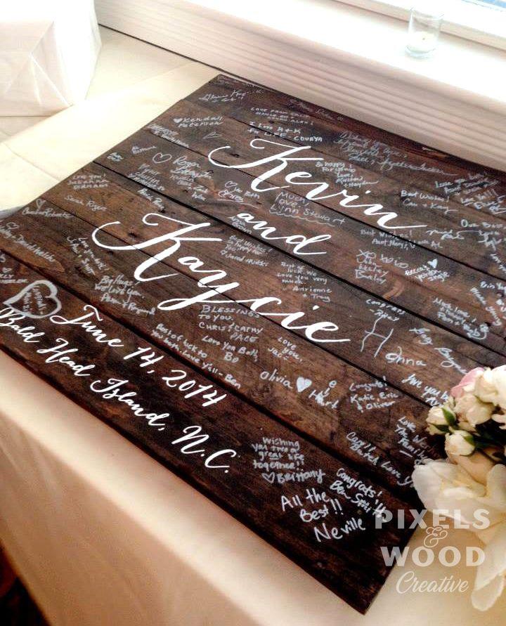 3D Wedding Guestbook Sign
