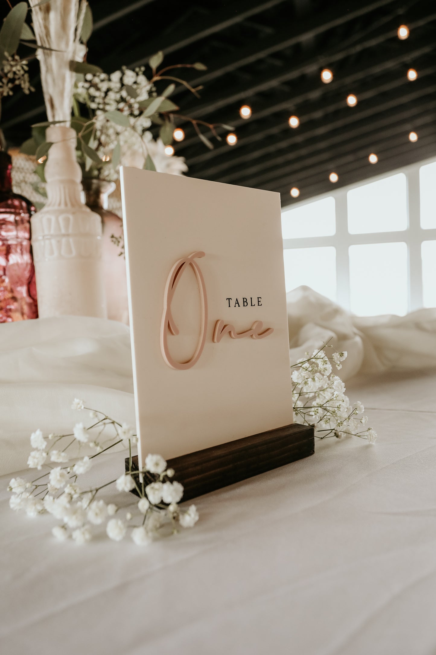 Table Number Sign